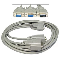 1.8m SVGA 1x M to 2x F Splitter Cable