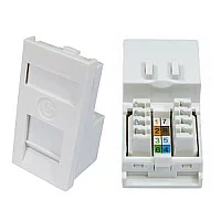 CAT6 Ethernet Faceplate Module Euromod Wall Plate Module