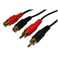 3m Audio Extension Cable 2 x Phono Male to 2 x Phono Female Premium