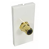 Single Phono Black Faceplate Module Euromod Wall Plate Module