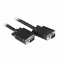 0.5m VGA Lead Triple Shielded Short VGA SVGA Cable Black