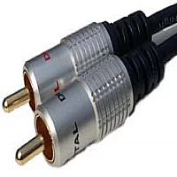 15m Stereo Audio Phono Cable 2x Phono OFC