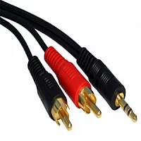 1.5m 3.5mm Stereo to Two RCA Cable