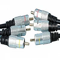 10m 3x Phono 3x Phono Video and Stereo Audio Cable