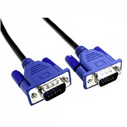 5mtr SVGA Low Profile Cable LSZH Black CableBlue Hoods