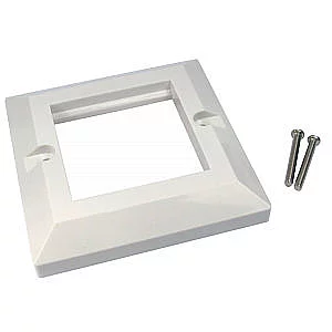 Dual Port Faceplate Frame for Euromod Wall Plate Modules