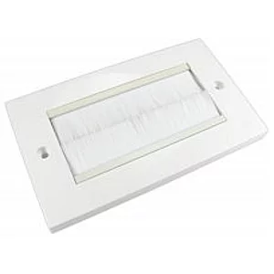 Dual Gang White Brush Plate