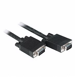 10m VGA Lead Triple Shielded VGA SVGA Cable Black