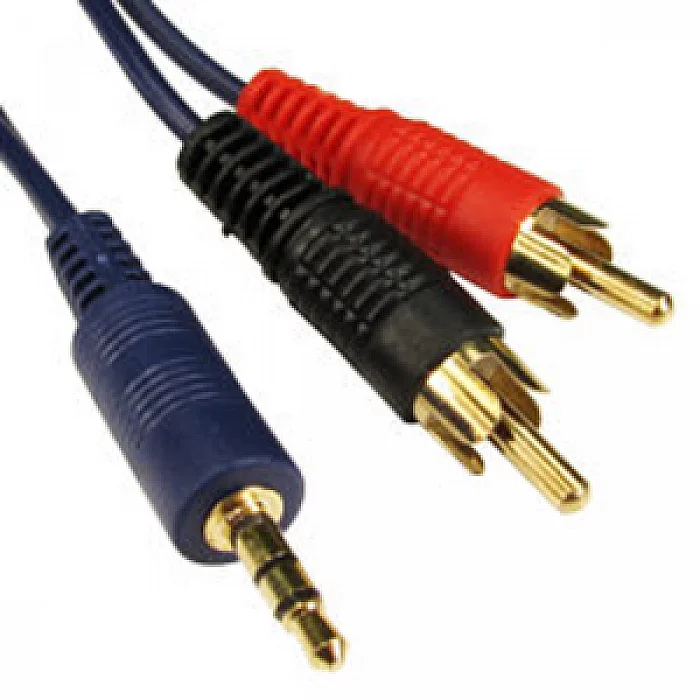 15m High Quality 3.5mm Stereo to Two RCA Cable